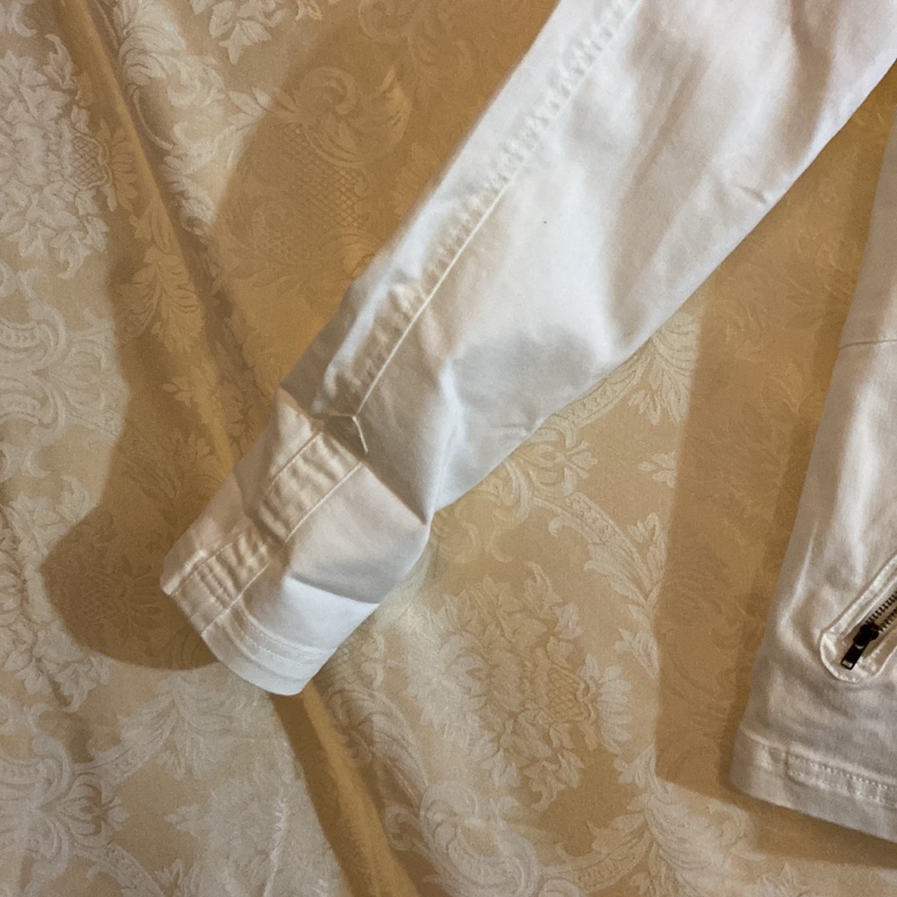 White Prana zip up fall jacket Organic cotton size large new with tags - Picture 4 of 8